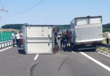 Încă un accident pe DEx 12. Circulație deviată