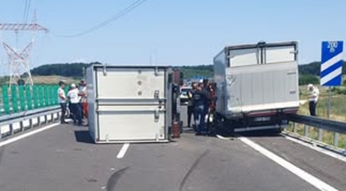 Încă un accident pe DEx 12. Circulație deviată