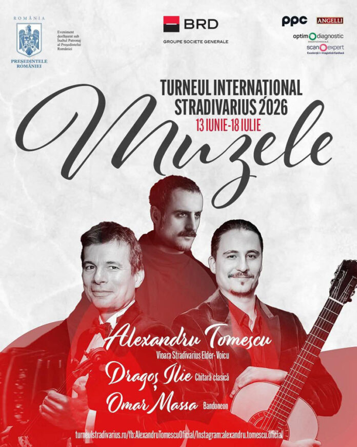 Turneul Stradivarius, la Târgu Jiu la finalul lunii!