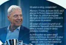 Diseară, la Târgu Jiu, întâlnire cu legenda Universității Craiova, Sorin Cârțu