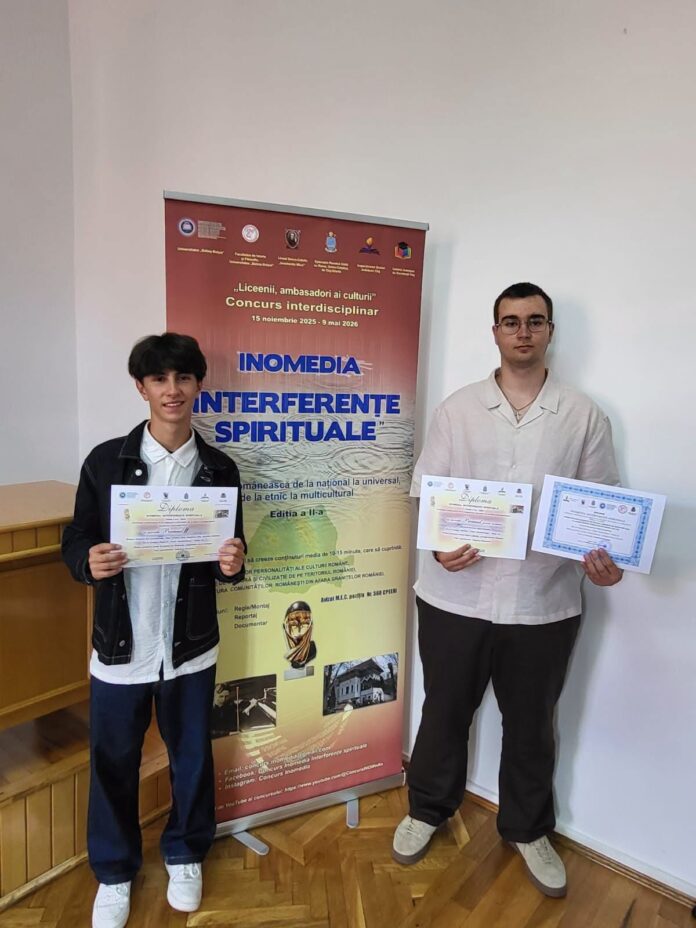Elevi de la CNTV, premiați la Cluj-Napoca