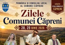 Transport gratuit pentru locuitori la Zilele Comunei Căpreni