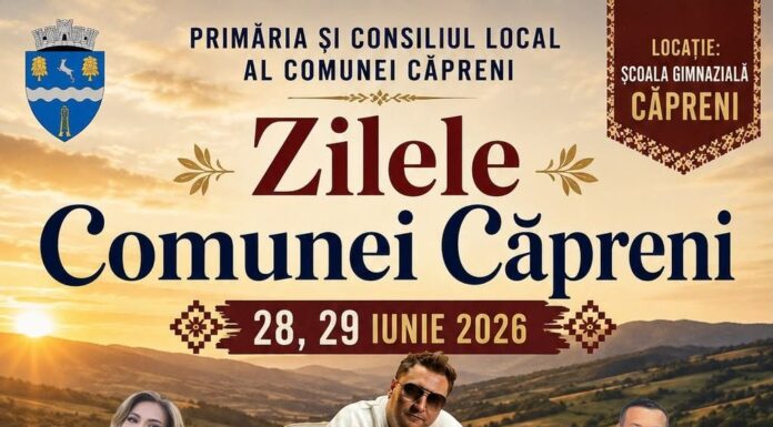 Transport gratuit pentru locuitori la Zilele Comunei Căpreni
