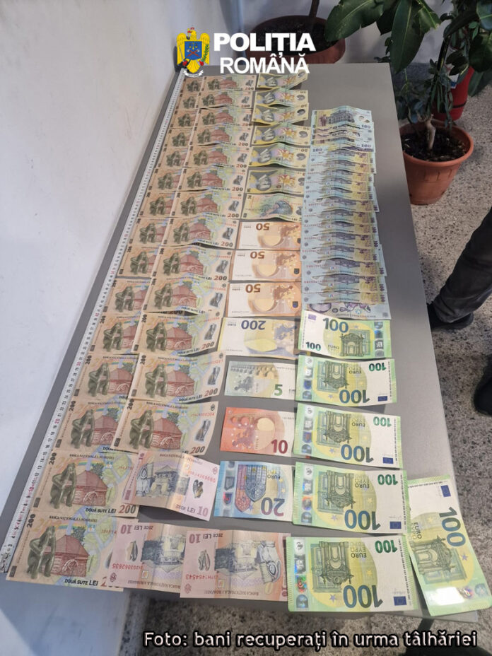 Tânără reținută pentru tâlhărie de 14.000 de lei, prinsă cu banii în lenjeria intimă