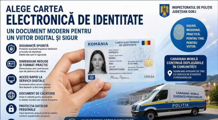 Polițiștii și familiile lor, așteptați la sediul IPJ pentru noua Carte Electronică de Identitate