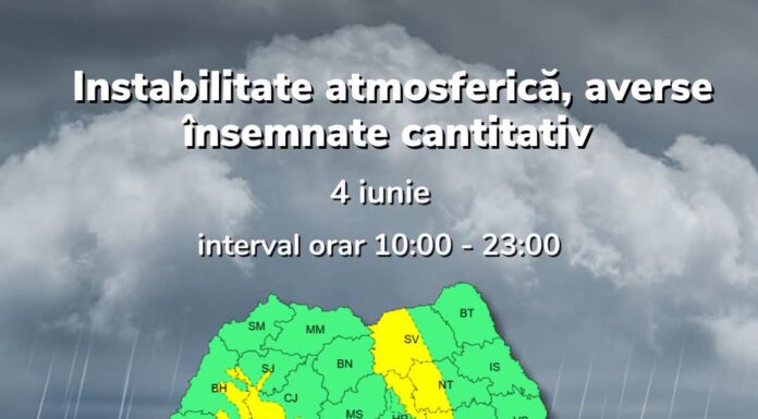 Ploi torențiale, vijelii și grindină în Gorj