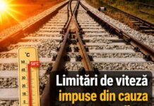 Restricții de viteză din cauza caniculei pe mai multe linii feroviare din Gorj și întreaga Oltenia