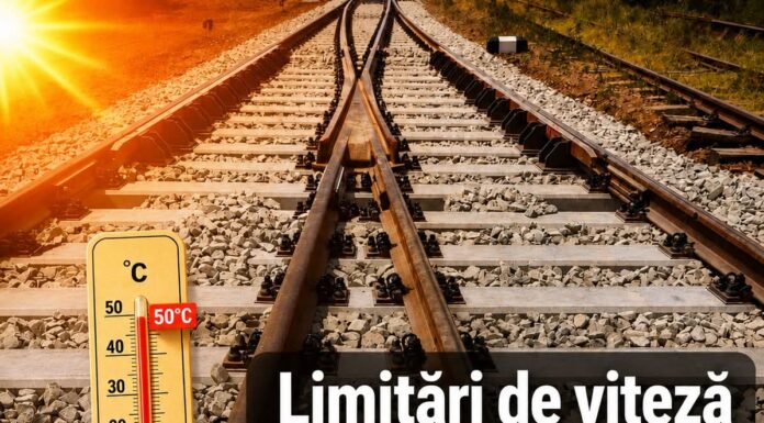 Restricții de viteză din cauza caniculei pe mai multe linii feroviare din Gorj și întreaga Oltenia