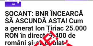 MAI: O nouă escrocherie online cu imaginea lui Ion Țiriac