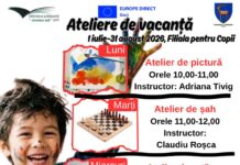 Debutează atelierele de vară pentru copii, la Biblioteca Județeană