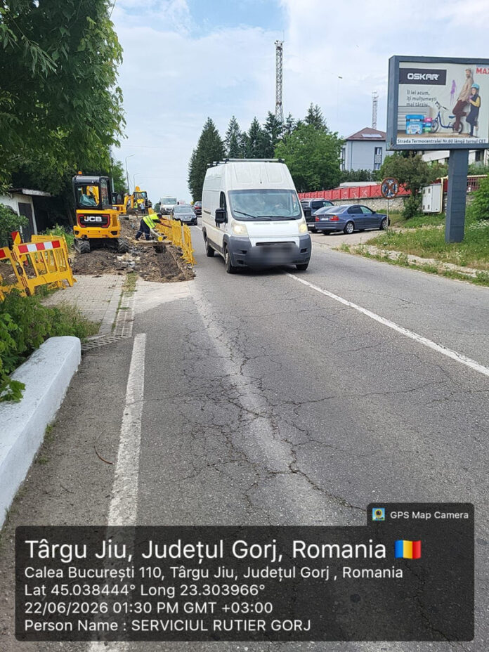 Firmă amendată pentru semnalizarea necorespunzătoare a lucrărilor efectuate pe Calea București