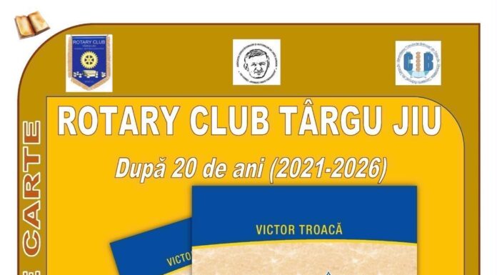 Victor Troacă lansează noua lucrare dedicată Rotary Club Târgu Jiu