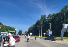 Razie de amploare a Poliției, la intrarea în municipiul Târgu-Jiu, în această dimineaţă