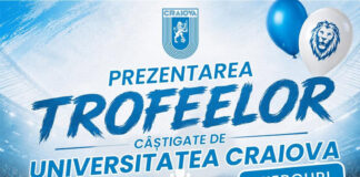 Cupele câștigate de Universitatea Craiova, în trei locații din Gorj. Azi!