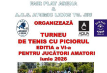 Turneu de tenis cu piciorul la Târgu Jiu