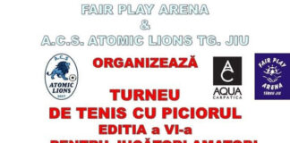 Turneu de tenis cu piciorul la Târgu Jiu