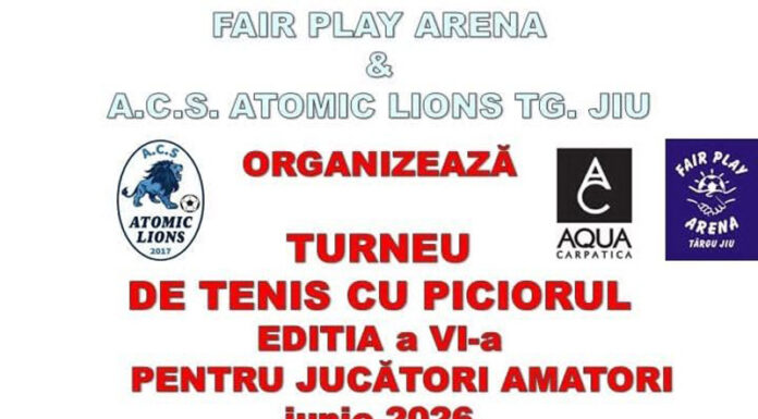 Turneu de tenis cu piciorul la Târgu Jiu