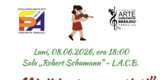 Spectacol pregătit de micii instrumentiști ai ȘPA Târgu Jiu