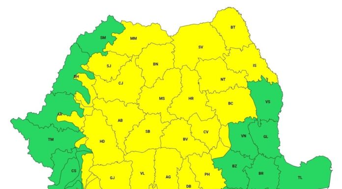 Ploi, vijelii și grindină! Gorjul, sub cod galben