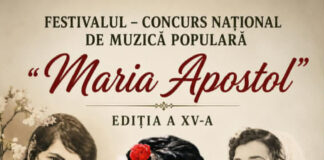 Festivalul Național de Muzică Populară „Maria Apostol” debutează vineri la Runcu