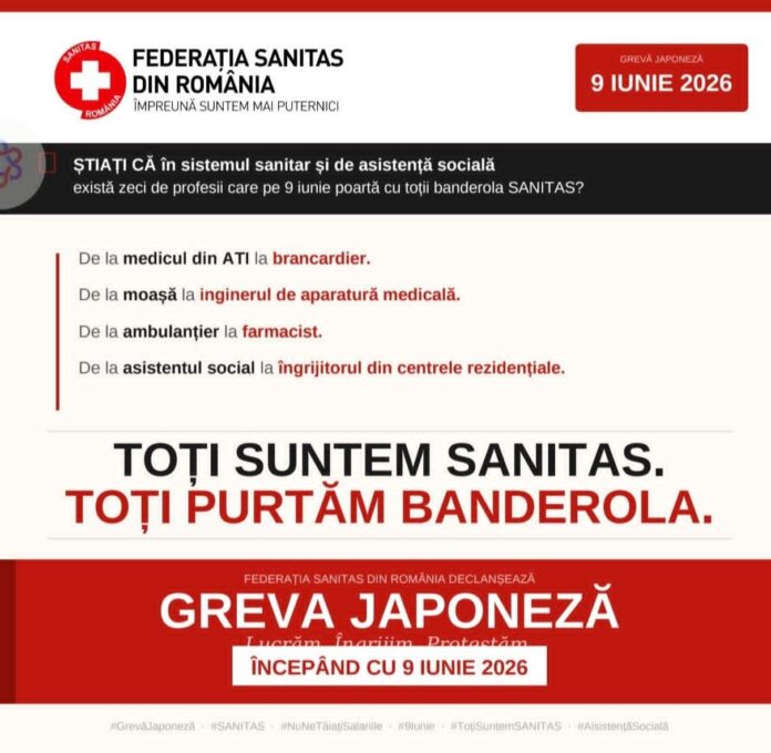 Sindicaliștii din Sănătate intră în grevă japoneză. „Nu cerem privilegii”