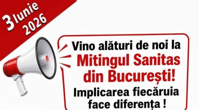 Sindicaliști din Gorj, la protestul din fața Guvernului