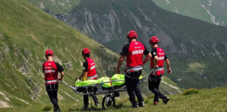 Luat cu elicopterul după un accident cu ATV-ul pe munte