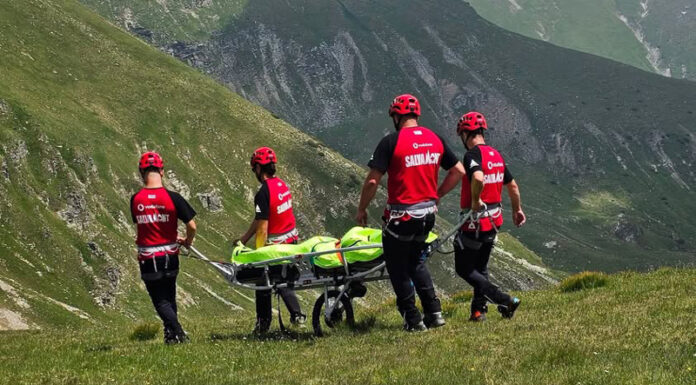 Luat cu elicopterul după un accident cu ATV-ul pe munte