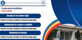ANPIS a anunțat calendarul plăților sociale din iulie