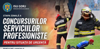 Etapa zonală a Concursurilor Serviciilor Profesioniste pentru Situații de Urgență, la Târgu-Jiu