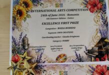 Premiul I pentru o cursantă a Școlii Populare de Arte Târgu Jiu