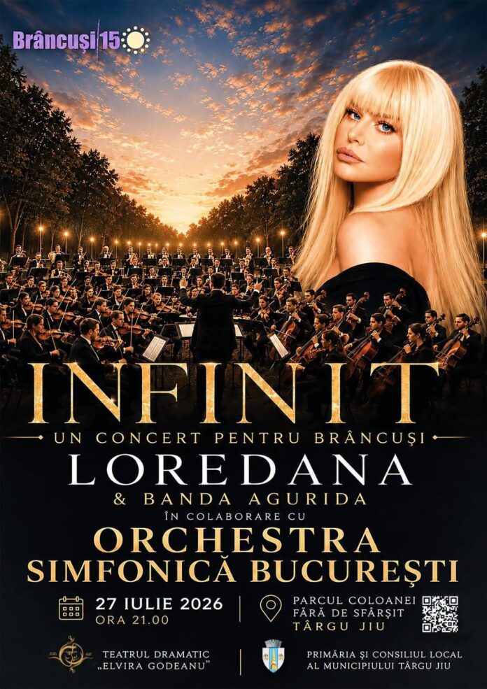 Spectacol-eveniment la Târgu Jiu: Loredana și Orchestra Simfonică București