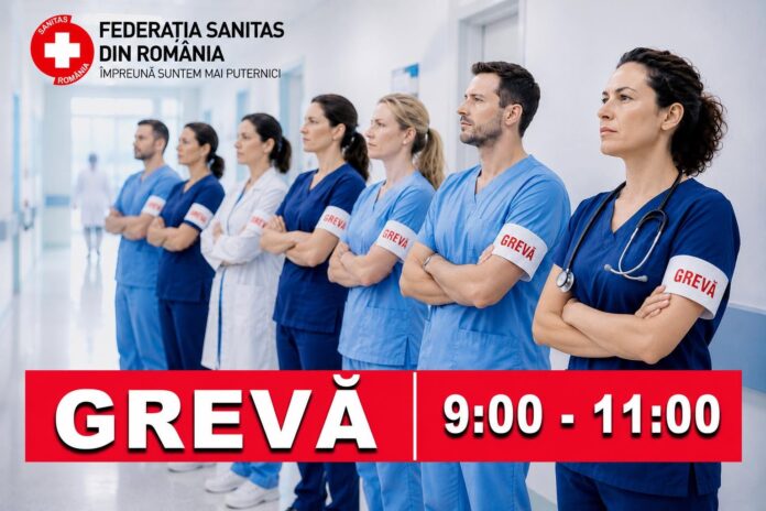 Grevă de avertisment de două ore în sănătate