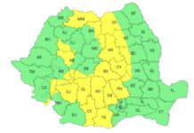 Meteorologii au emis un nou cod galben de ploi
