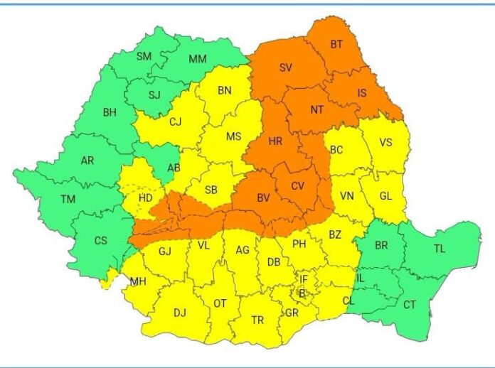 Noi alerte de vreme rea pentru județul Gorj