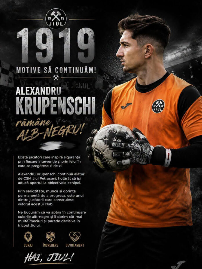 Portarul Krupenschi a prelungit cu Jiul