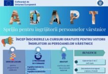 Start înscrieri la cursurile gratuite pentru îngrijirea vârstnicilor
