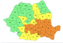 Cod galben de ploi în Gorj, până la ora 18:00