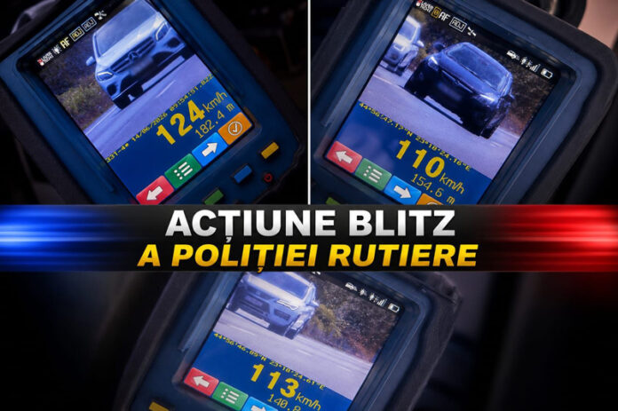 Șoferi prinși cu viteză, în Gorj: Zeci de permise reținute și amenzi de peste 400.000 de lei