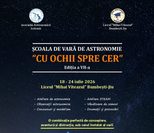O săptămână de aventură, știință și observații astronomice la Bumbești-Jiu