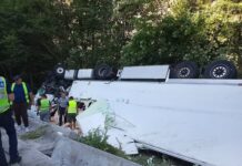 Se circulă pe un singur sens în Defileul Jiului