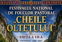 13 tineri interpreți din Gorj, Vâlcea și Sibiu vor urca pe scena Festivalului „Cheile Oltețului”