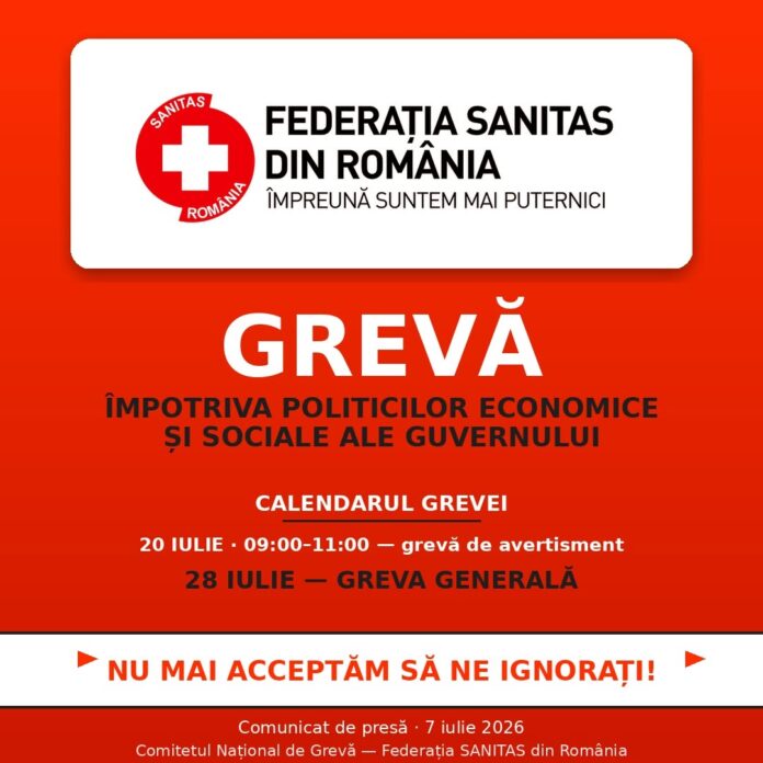Angajații din sănătate și asistență socială vor intra în grevă generală