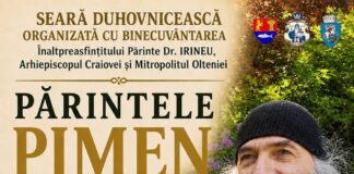 Părintele Pimen Vlad va susține o conferință duhovnicească în cadrul Întâlnirii Tinerilor Ortodocși din Oltenia