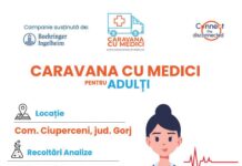 Caravana cu Medici Craiova ajunge într-o comună din Gorj