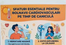 Temperaturile ridicate, un risc pentru bolnavii cardiovasculari. Recomandările medicilor de la SJU Târgu Jiu