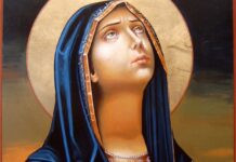 Maica Domnului şi întruchiparea virtuţii sfintei smerenii – ,,O, Preacurată Maică a lui Dumnezeu, Împărăteasă a toate, auzi suspinurile noastre cele pline de durere, înaintea icoanei tale celei făcătoare de minuni”!