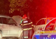 Șofer băut, cercetat după ce s-a izbit cu mașina de un copac