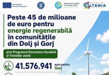 Peste 41 de milioane de euro pentru energie regenerabilă în comunitățile din Gorj