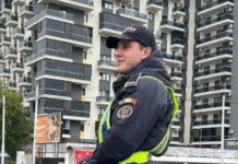 Polițistul erou din Târgu Jiu, care a salvat două persoane dintr-o mașină aflată în flăcări